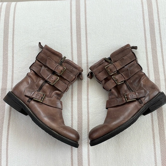 Latitude Femme Leather Motot Boots - Picture 4 of 7